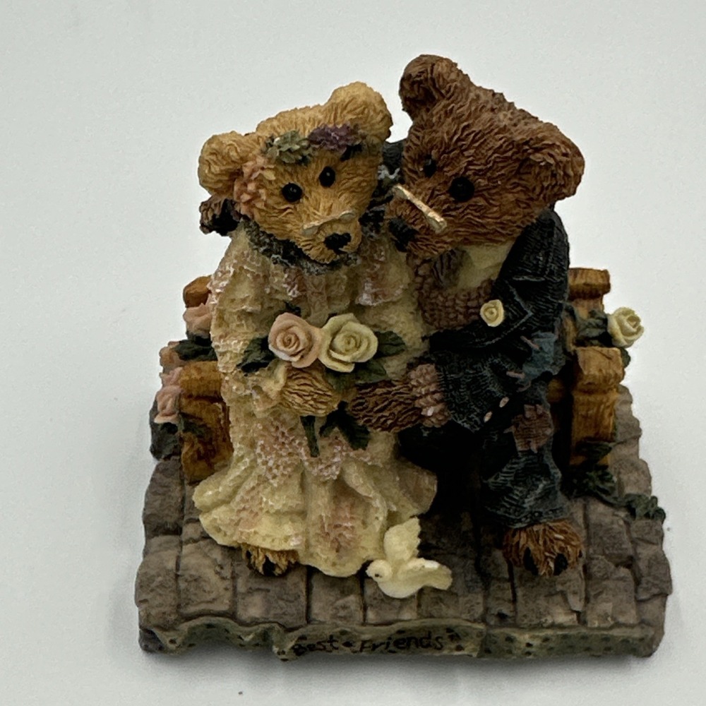 Boyds Bears #2016 "Best Friends" Grenville & Beatrice  Wedding‎ Bride Groom VTG